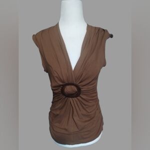 NWOT Shine New York Sleeveless Large Brown